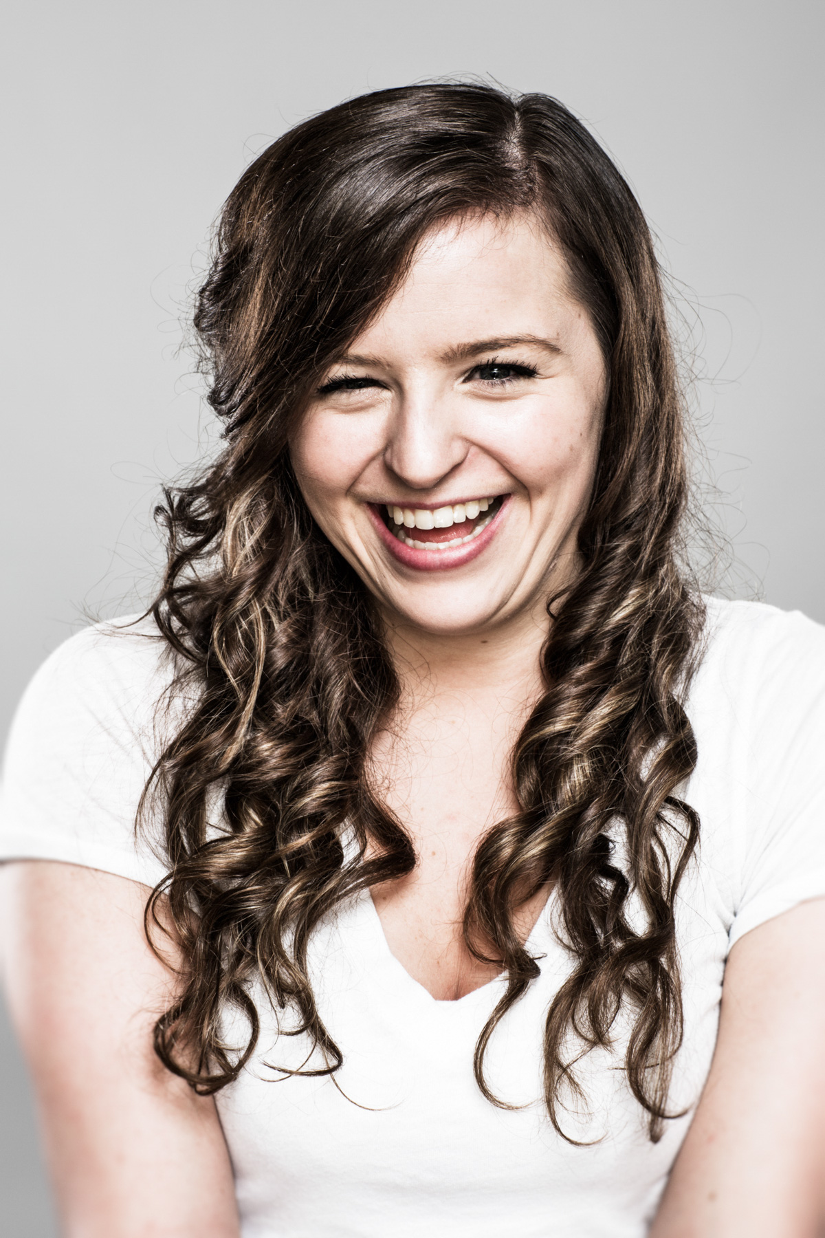 Portrait of young woman laughing