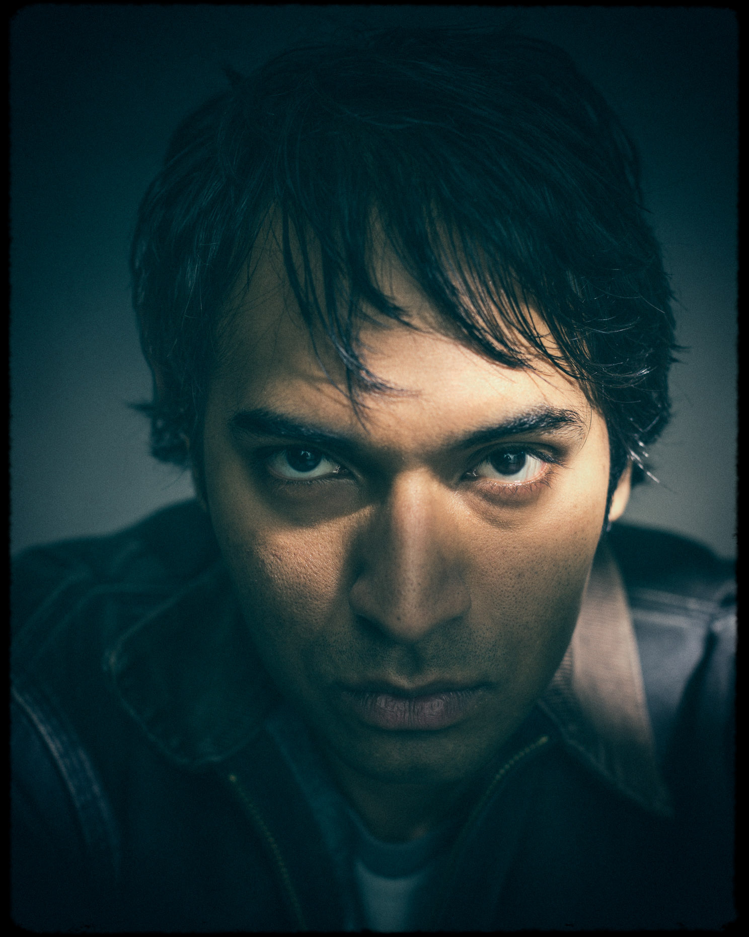 Editorial portrait of LA Actor Amitesh Prasad light portrait by Andy Batt