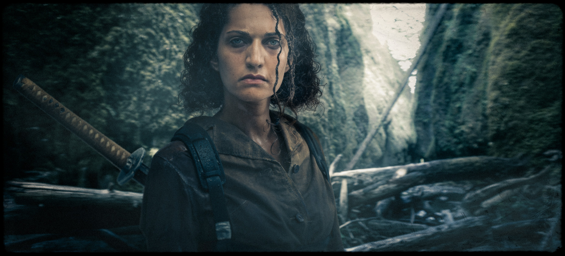 Cho climbs down into Gorge, from the Bad Choices Project, featuring actor Mahsa Darabi. The apocalyptic world of the Bad Choices Project is a cinematic visual screenplay and personal project by Andy Batt.