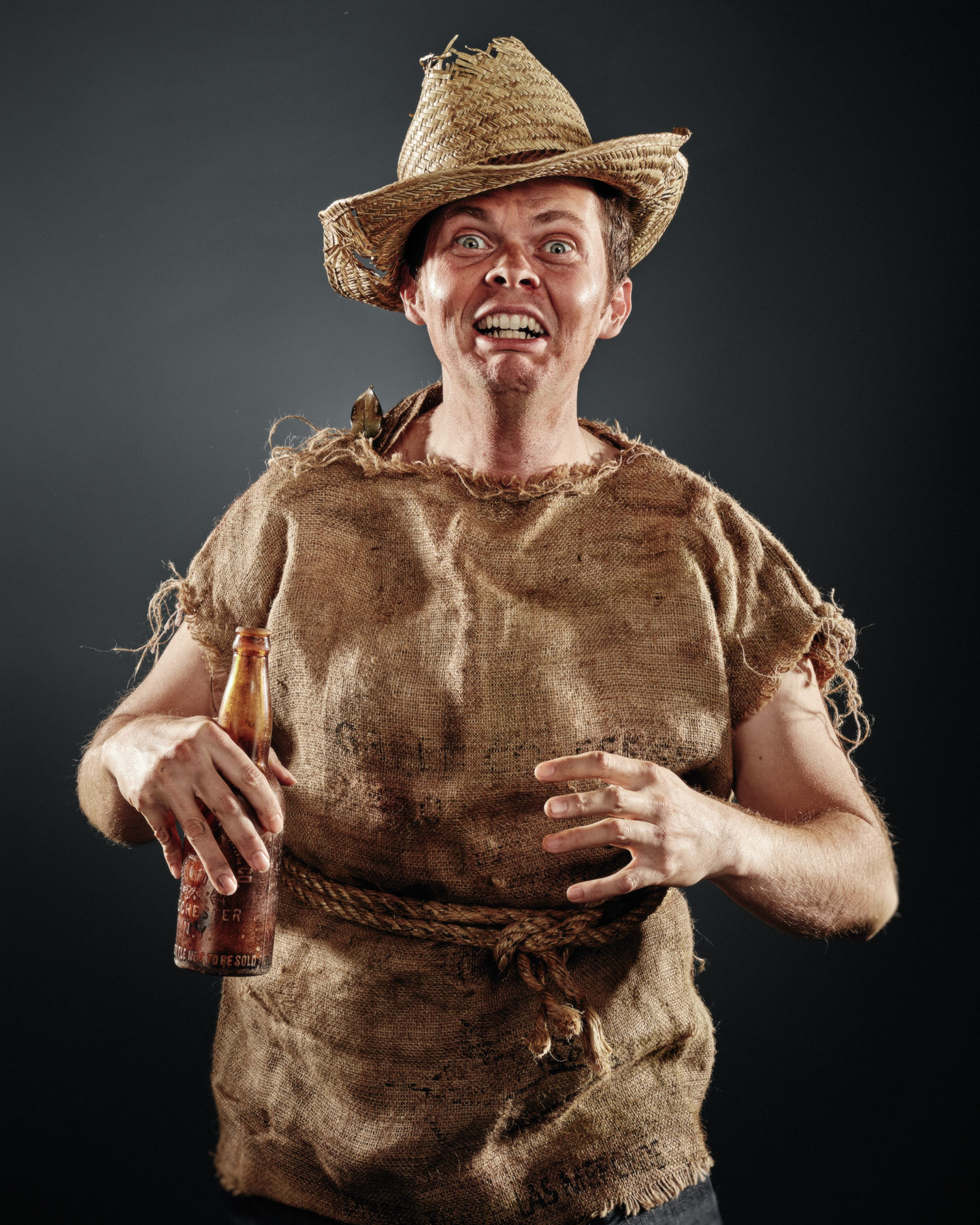 improvisor Chase Padgett as CHUNT for Showdown at Curious Comedy Theater