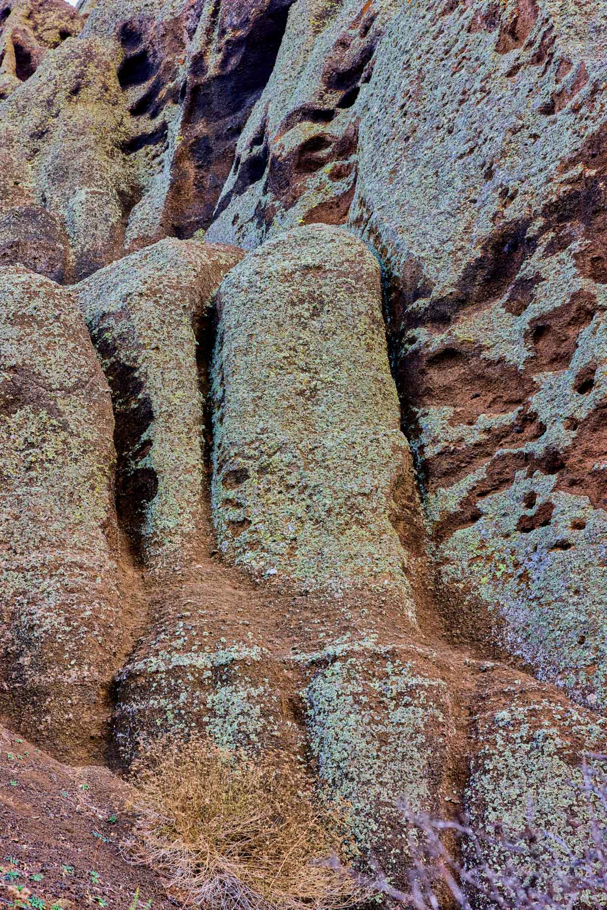 Red Mountain hoodoo rock formations-rock formation detail shots